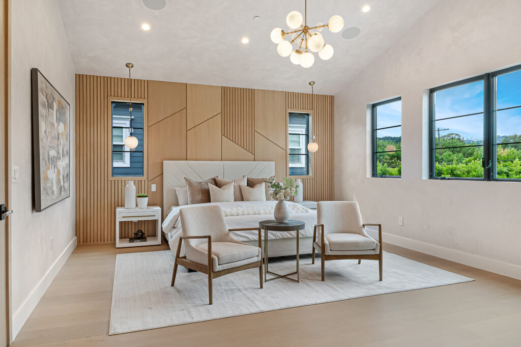 Luxury home staging Los Angeles outdoor patio styled for upscale buyer lifestyle