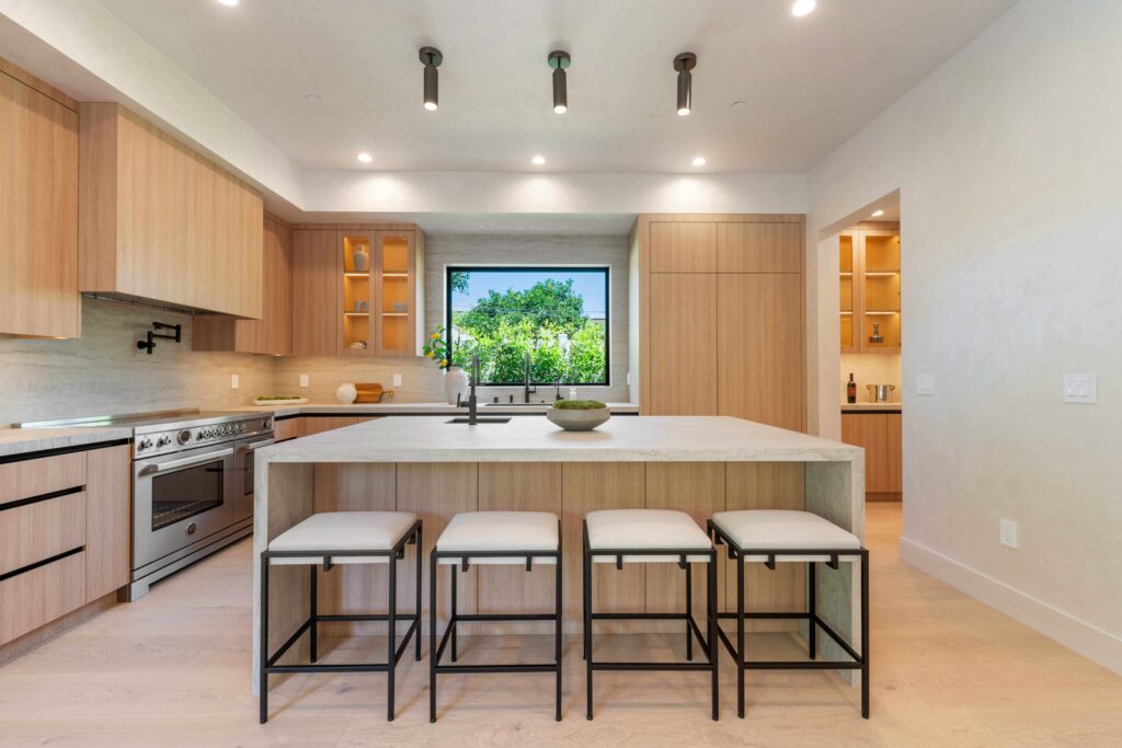Staged Camarillo living room prepared for listing photos before open house